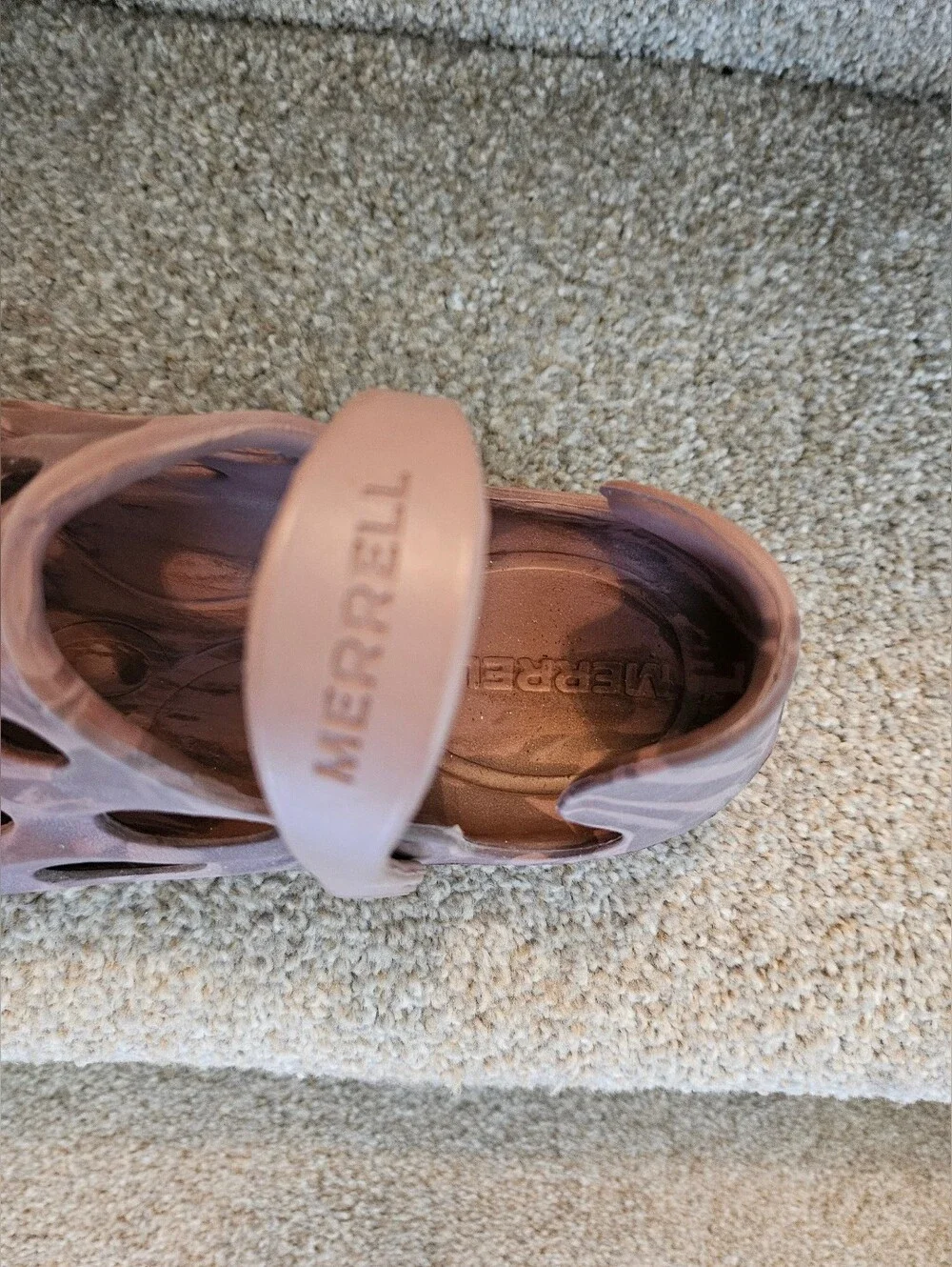 Merrell Perforated Slip-On Clog in Mauve